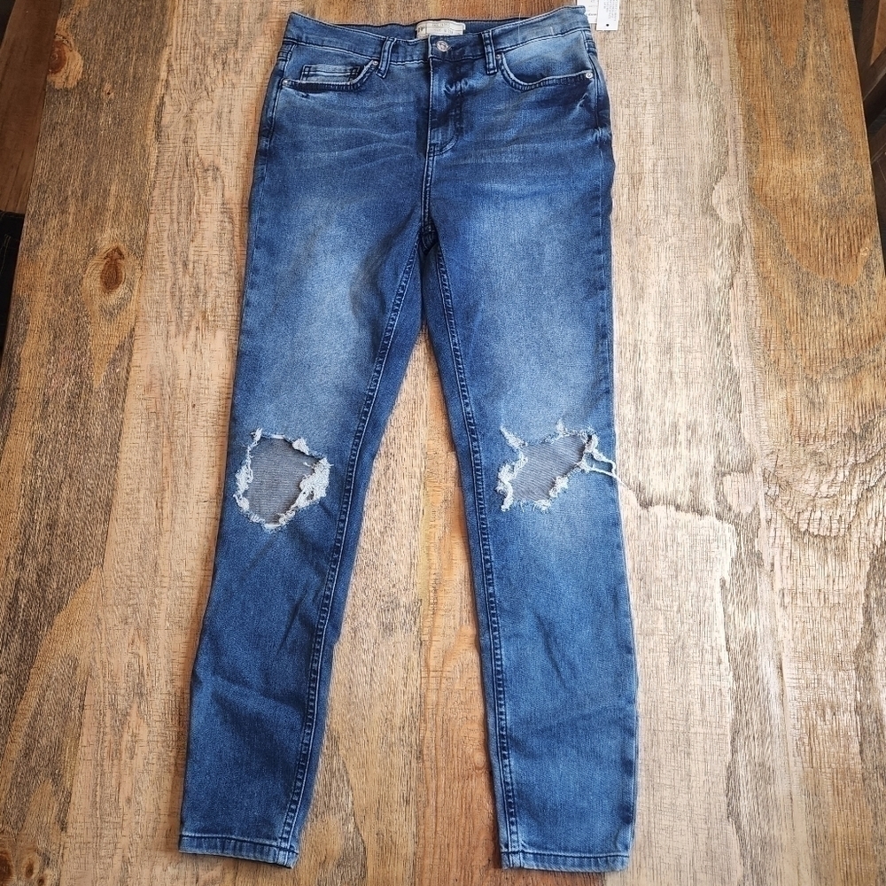 New Free People High Rise Busted Skinny - Picture 2 of 8